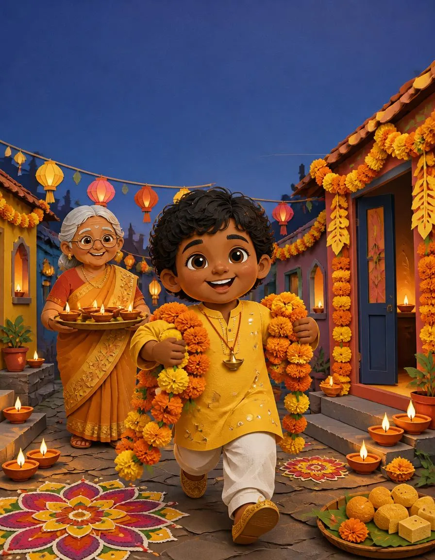 The cover of "Theo and the Festival of Lights"
