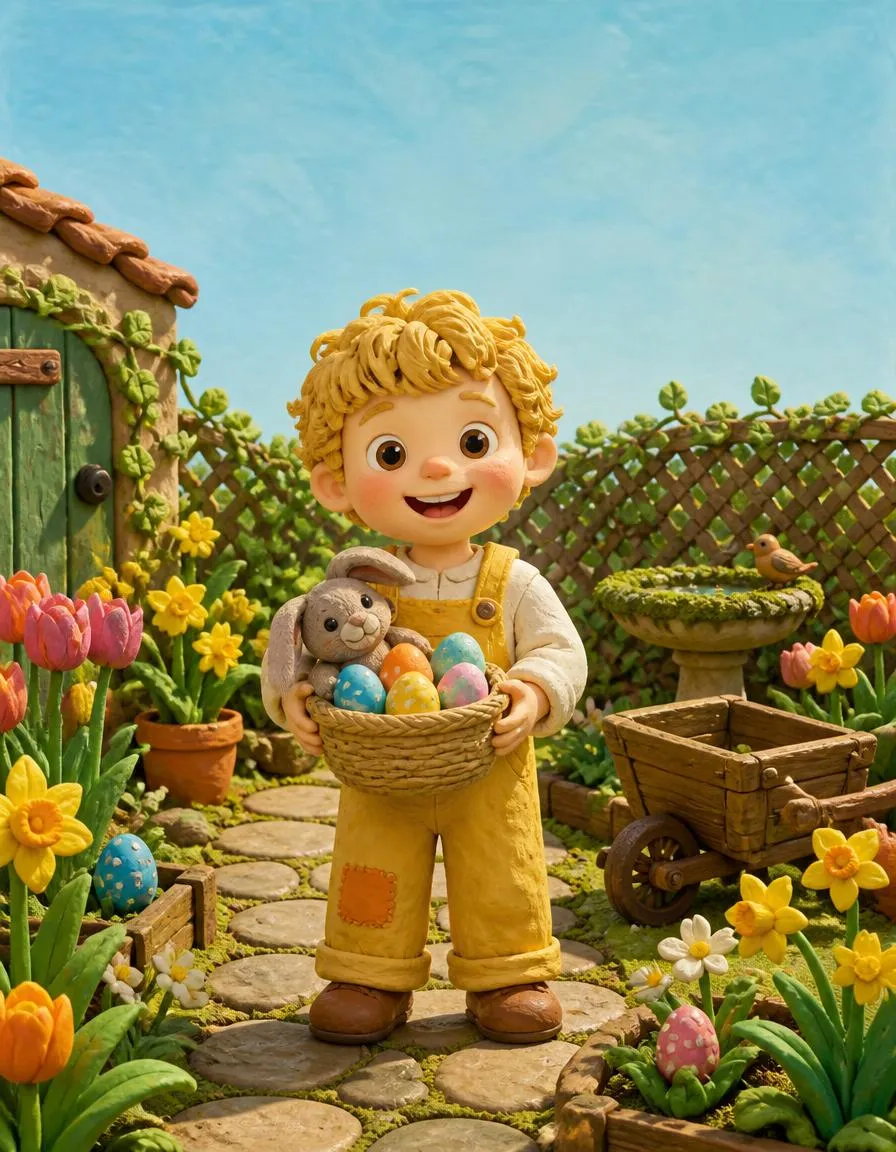 Das Cover von „Elias und die große Frühlingseiersuche“