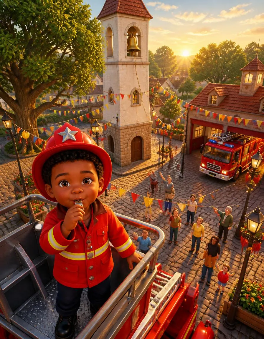 Seite 1 von „Finn, der kleine Feuerwehrchef“