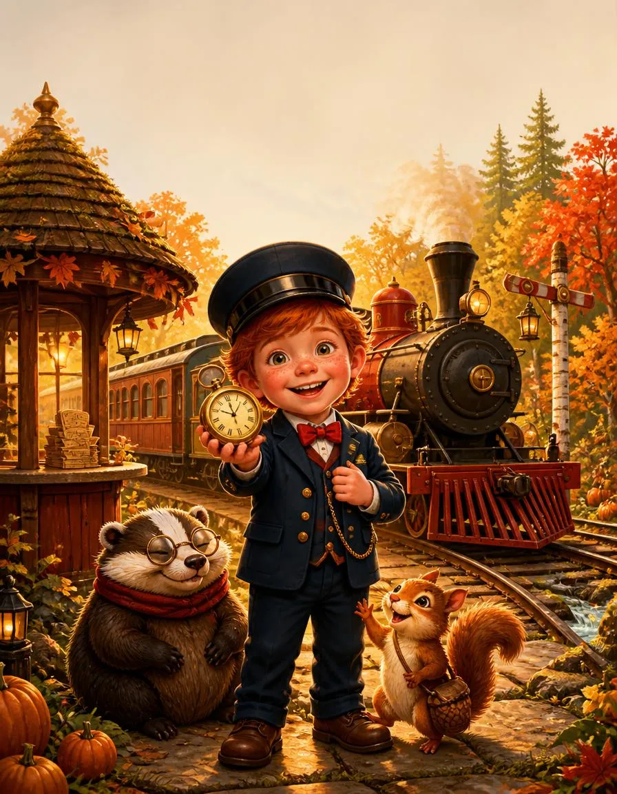 Das Cover von „Leon und der große Waldexpress“