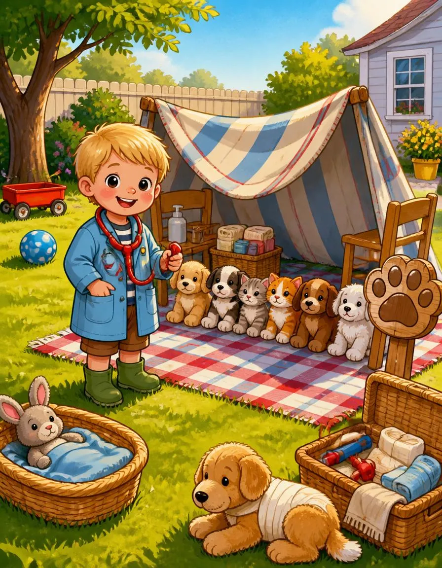 Page 1 of "Diego's Cozy Clinic for Poorly Pets"