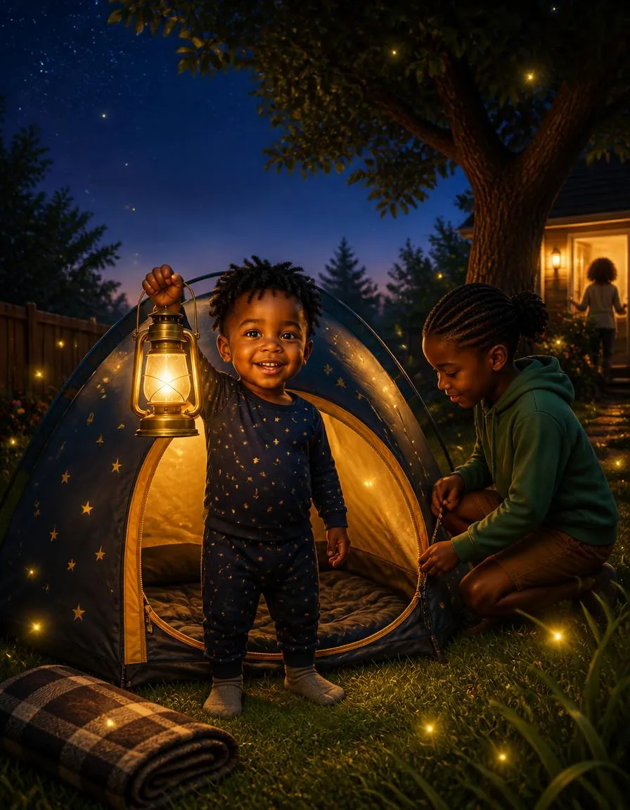 The cover of "Kofi's Backyard Campout Night"