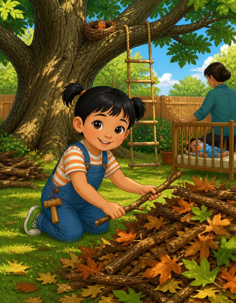 Page 2 of "Ravi's Secret Treehouse"
