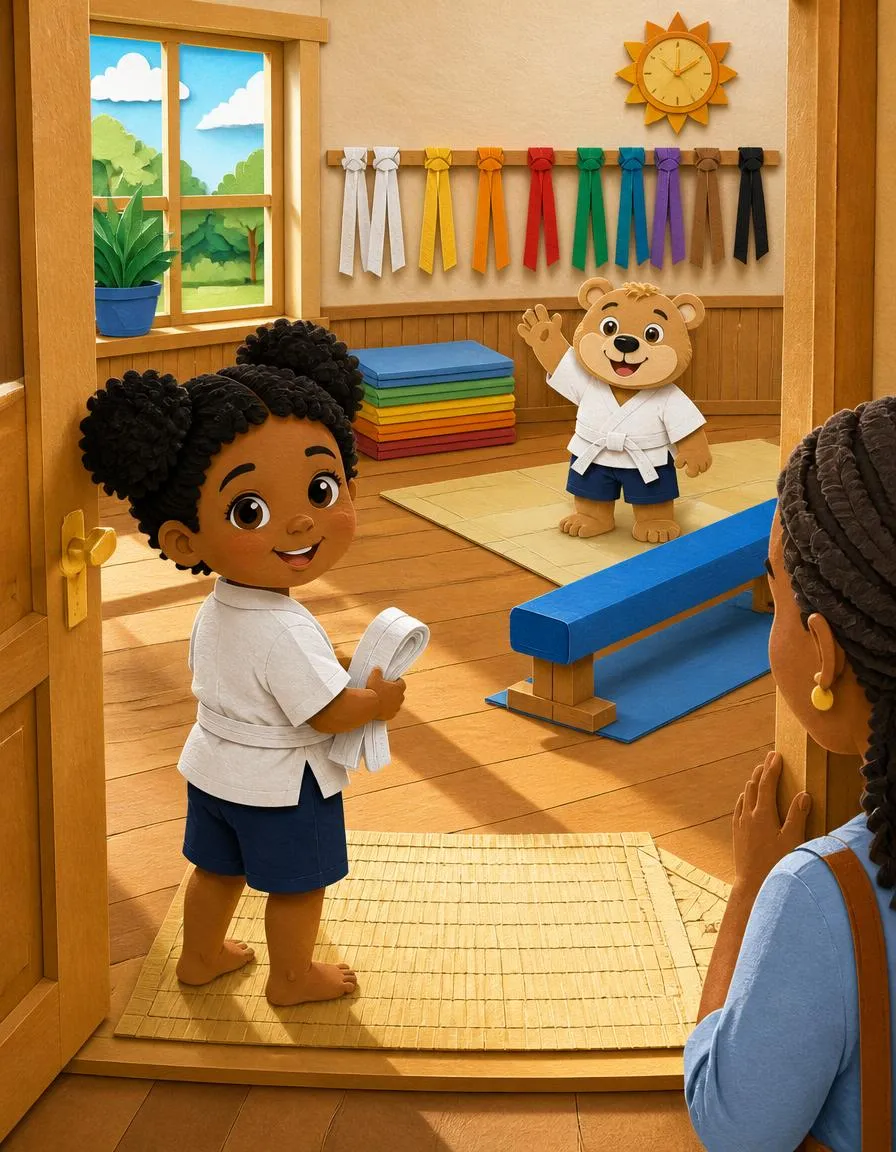 Page 1 of "Ravi's First White Belt"