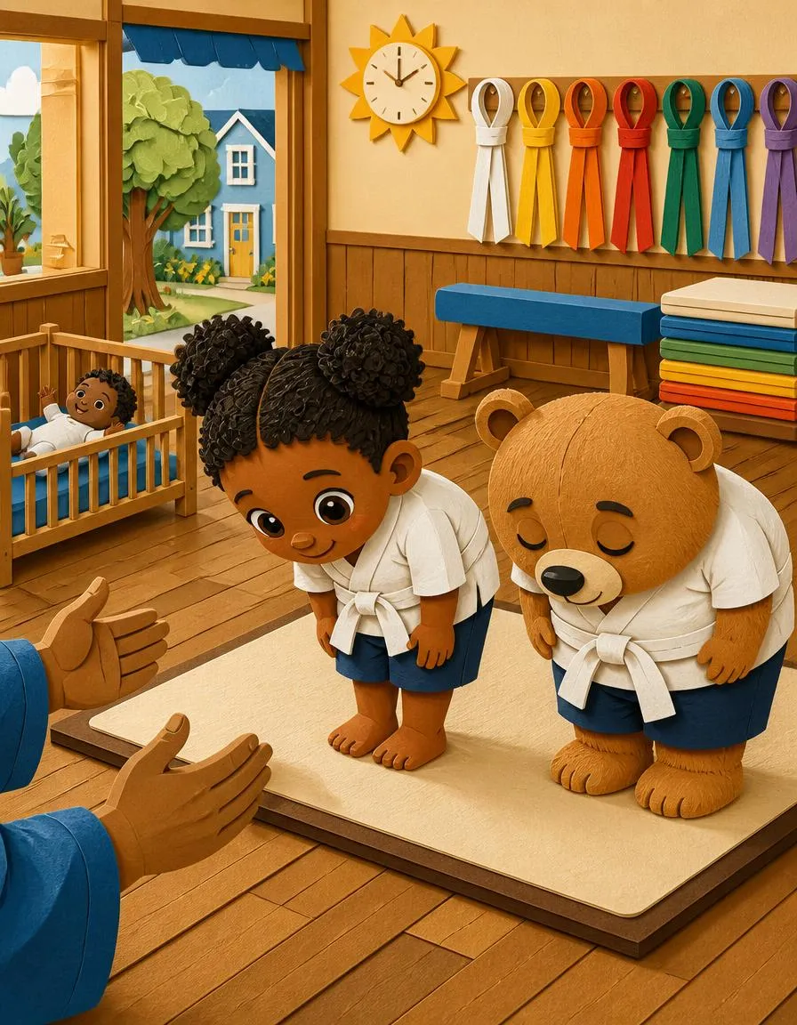 Page 2 of "Ravi's First White Belt"