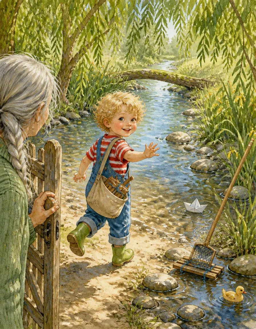 Pagina 1 di "Tommaso e la zattera sul ruscello"