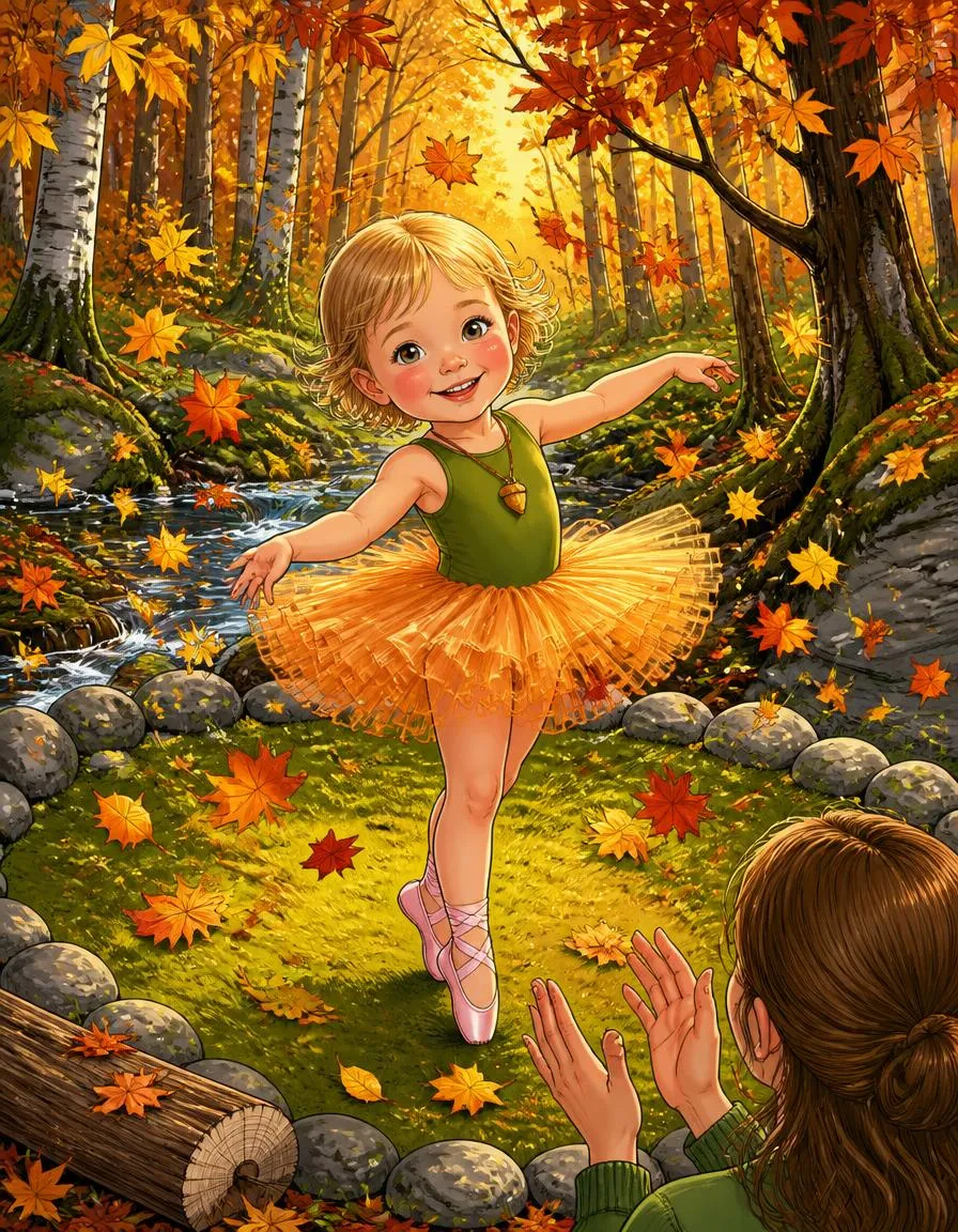 Page 2 of "Mei's Star Dance in the Whispering Woods"