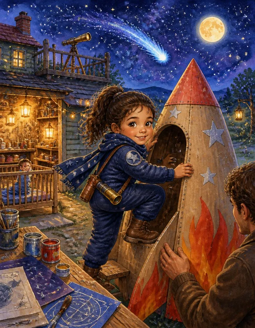 Page 3 of "Maya and the Little Comet's Lullaby"