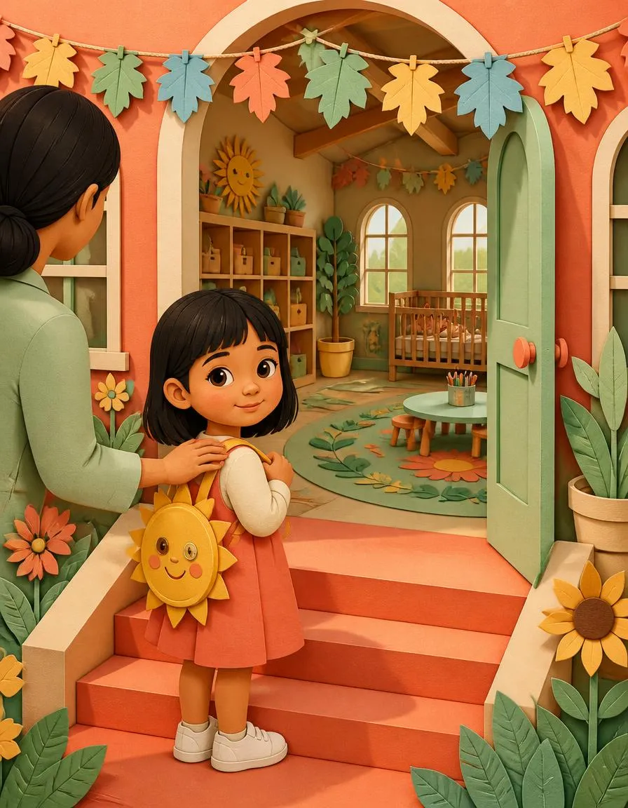 Page 1 of "Mei and the Big Brave Morning"