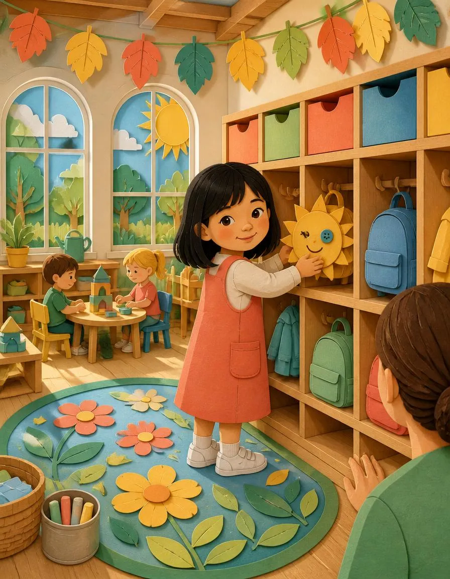 Page 2 of "Mei and the Big Brave Morning"