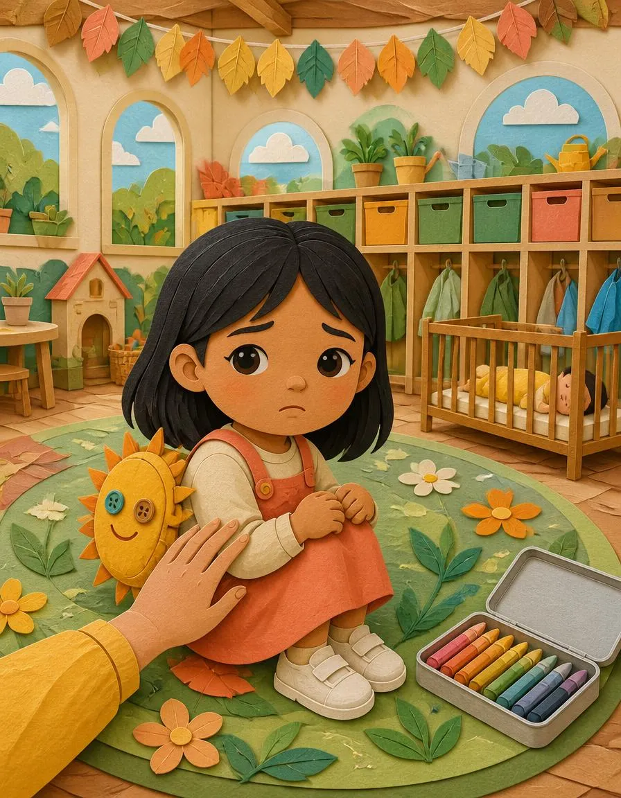 Page 3 of "Mei and the Big Brave Morning"
