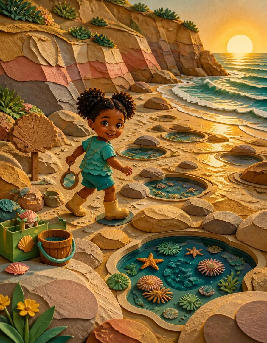 Page 1 of "Lin's Tide Pool Promise"