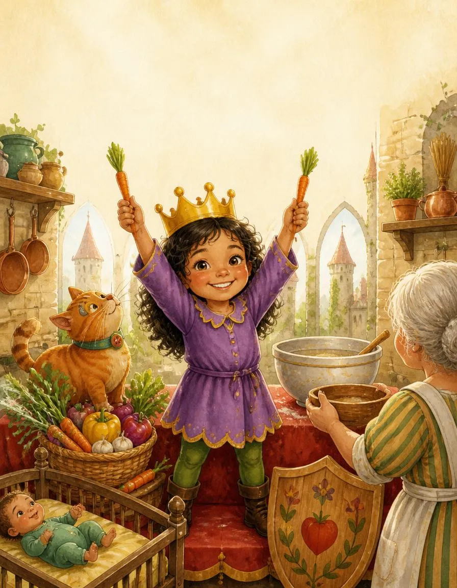 The cover of "Hana's Royal Veggie Banquet"
