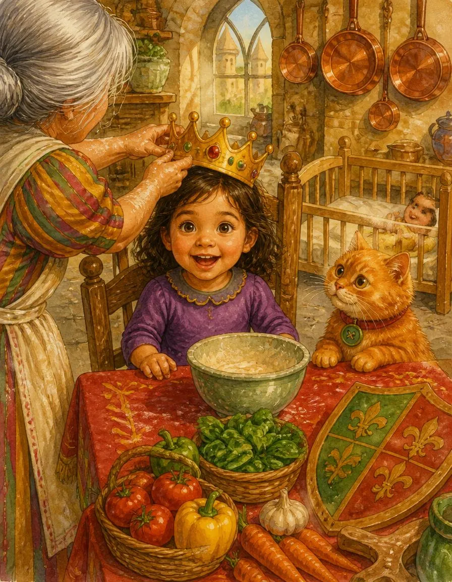 Page 2 of "Hana's Royal Veggie Banquet"