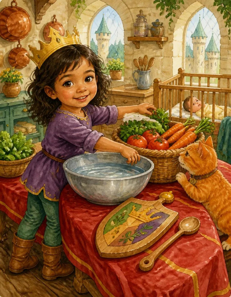 Page 3 of "Hana's Royal Veggie Banquet"