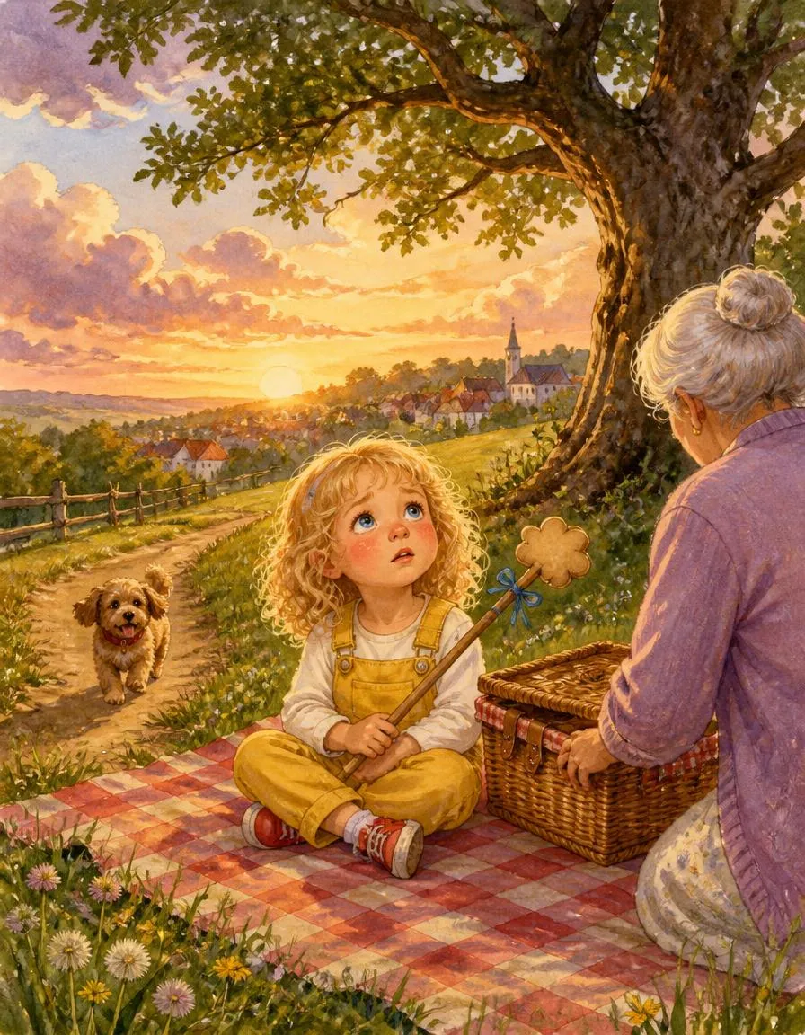 Page 1 of "Emma's Cloud Sculptor of Sunset Hill"