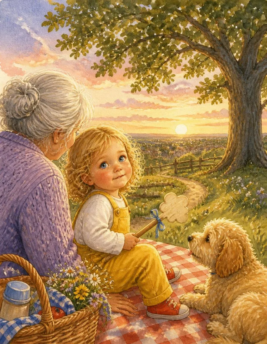 Page 2 of "Emma's Cloud Sculptor of Sunset Hill"