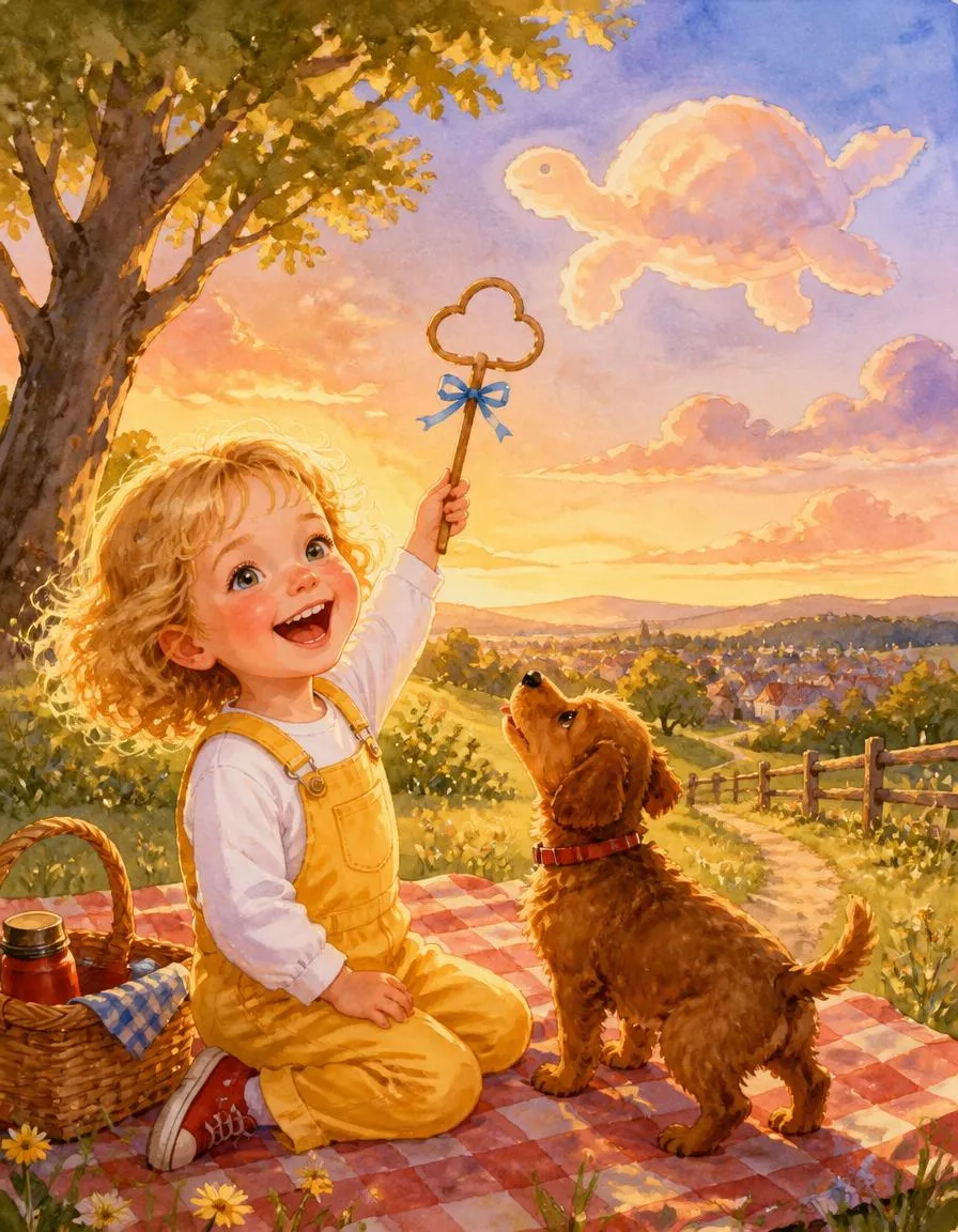 Page 3 of "Emma's Cloud Sculptor of Sunset Hill"