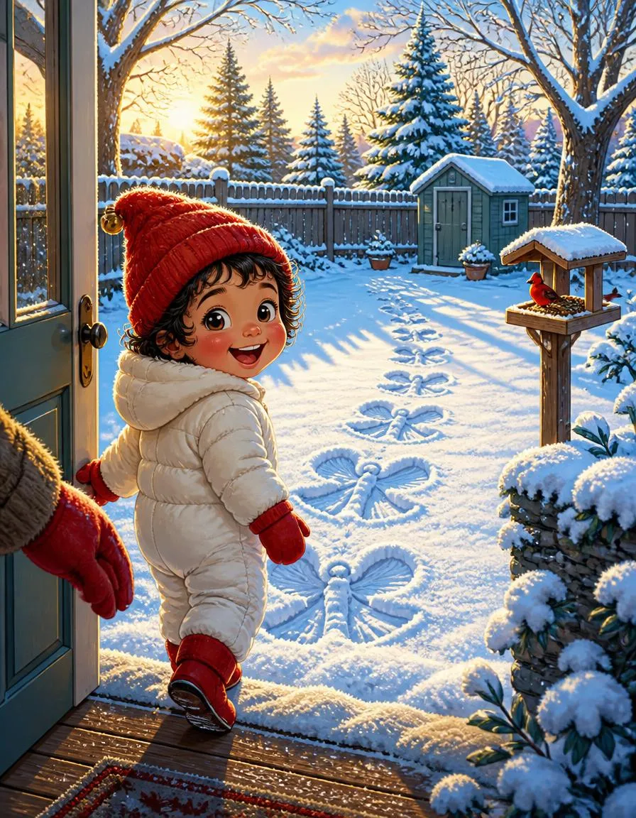 Page 1 of "Yuki's Snow Day Village of Kindness"