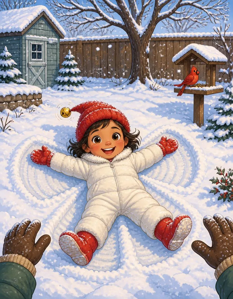 Page 2 of "Yuki's Snow Day Village of Kindness"