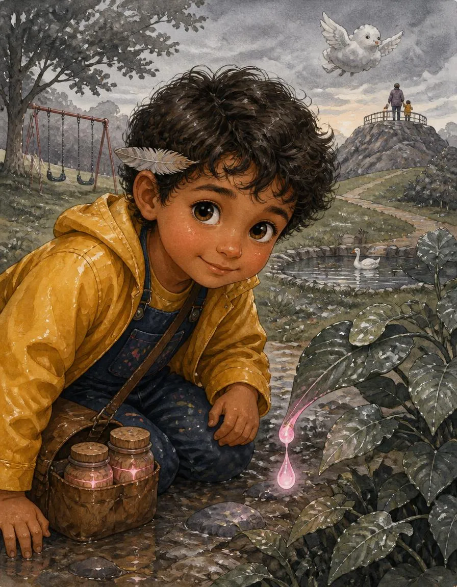 Page 2 of "Malik and the Rainbow Jars"
