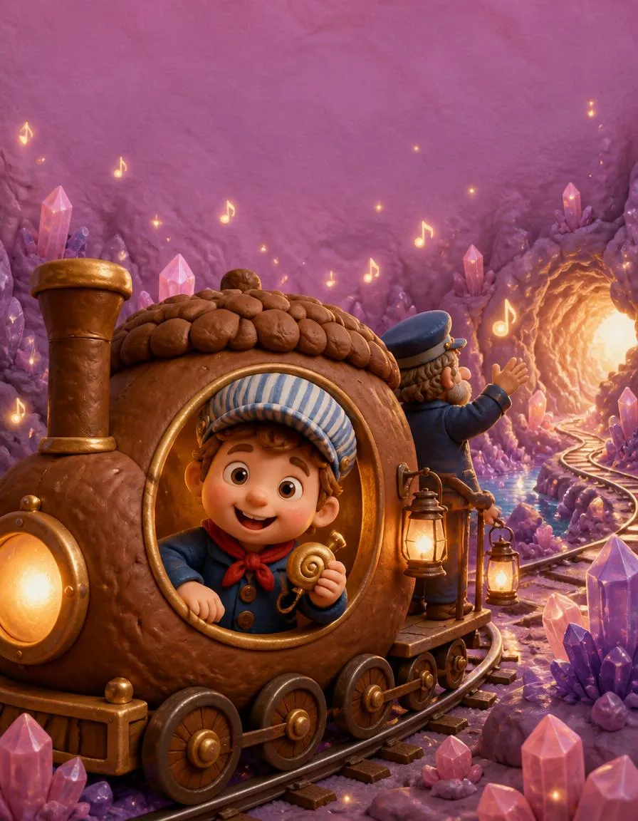 Das Cover von „Finn und die singende Eisenbahn im Kristallcanyon“