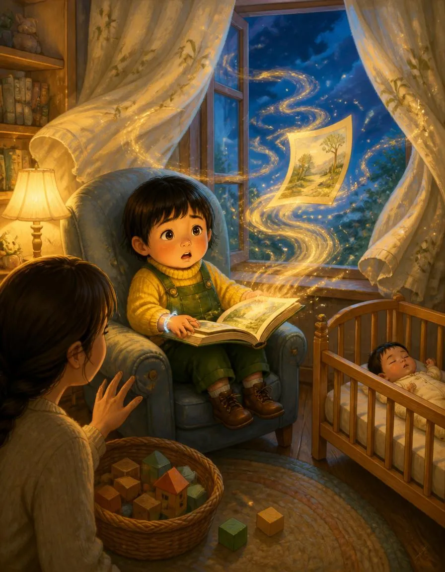 「민준의 잃어버린 이야기책 한 장 찾기」 1쪽