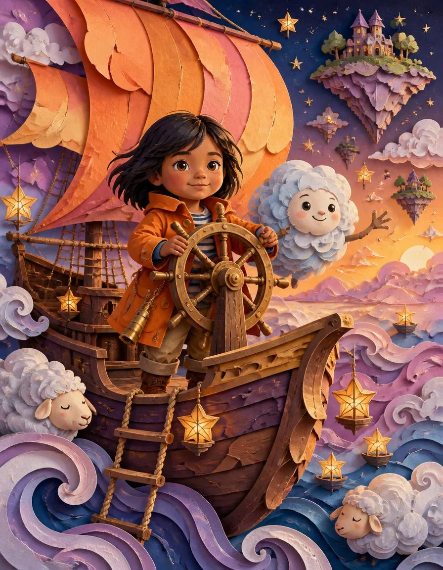 Pagina 2 di "Il Viaggio di Edoardo sul Galeone delle Nuvole"