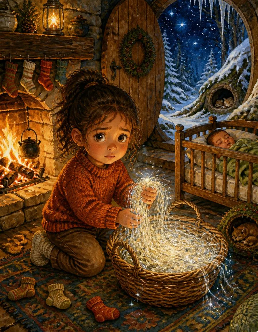 Página 2 de "Los calcetines de luz de estrellas de Valentina"