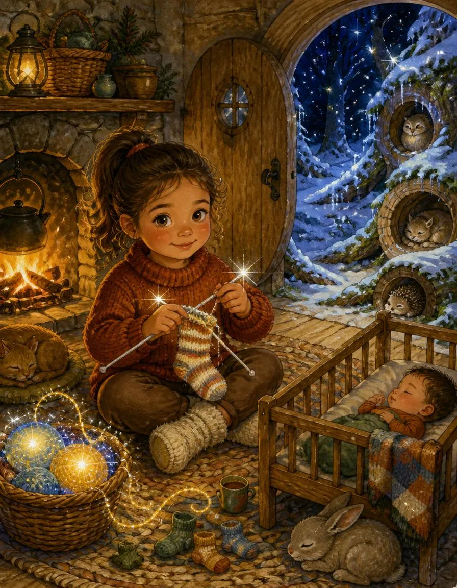 Página 3 de "Los calcetines de luz de estrellas de Valentina"