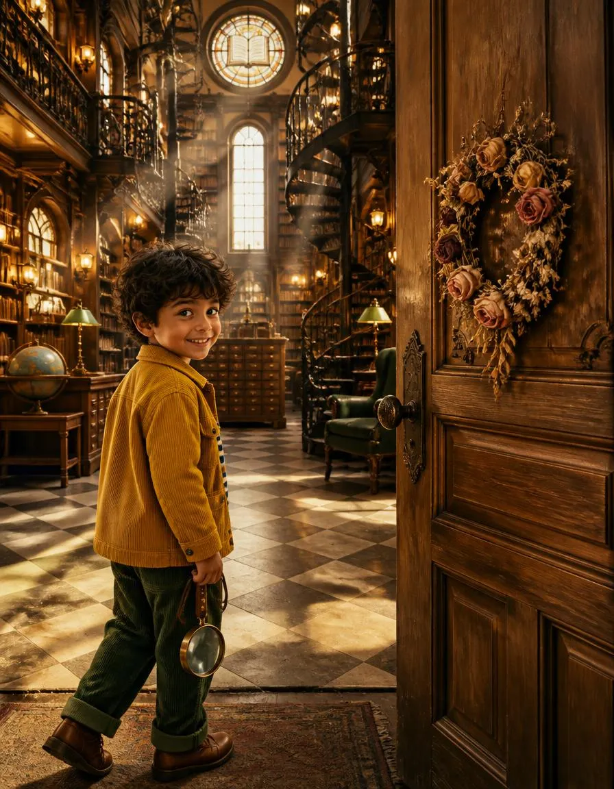 Page 1 of "Malik and the Whispering Cipher of the Library"