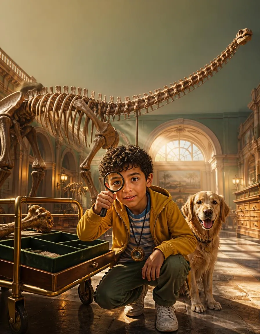The cover of "Leo and the Museum Bone Heist"