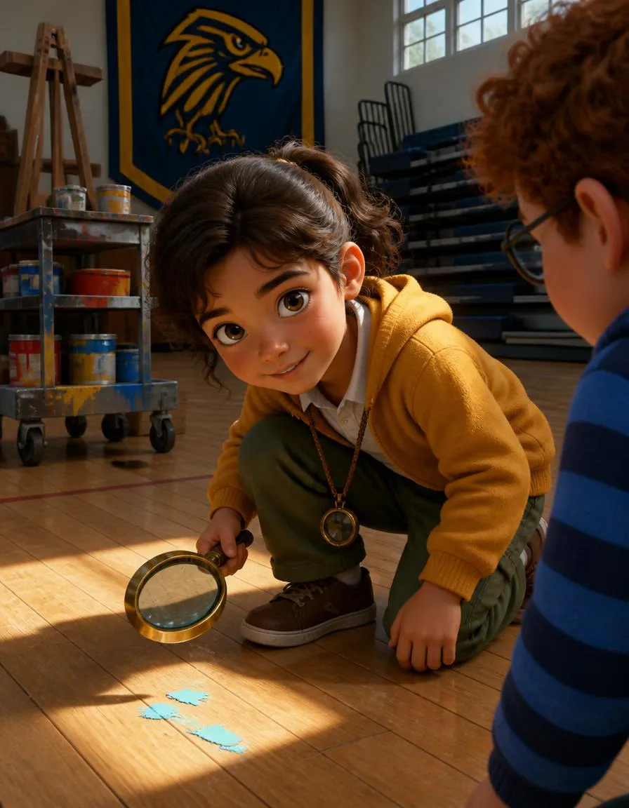 Page 3 of "Sami and the Case of the Missing Mascot Banner"