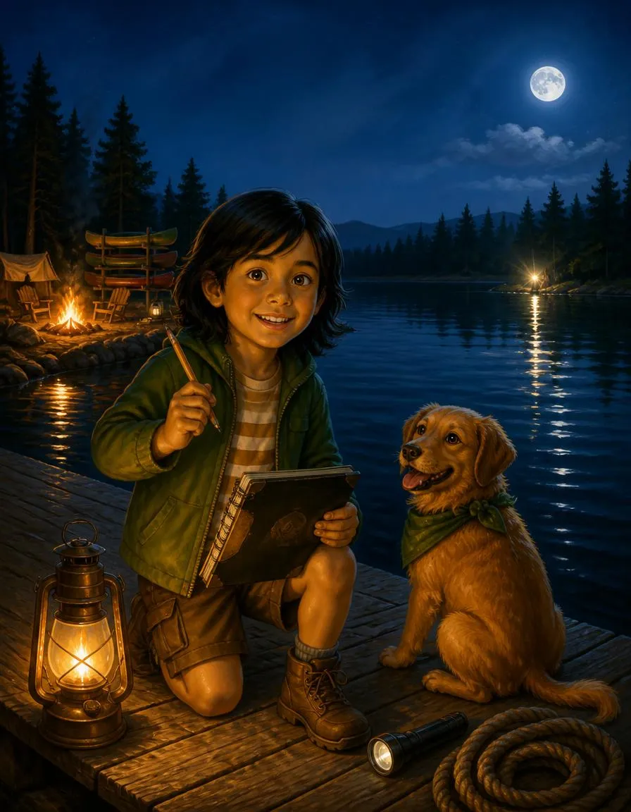 The cover of "Diego and the Lakeside Light Code"