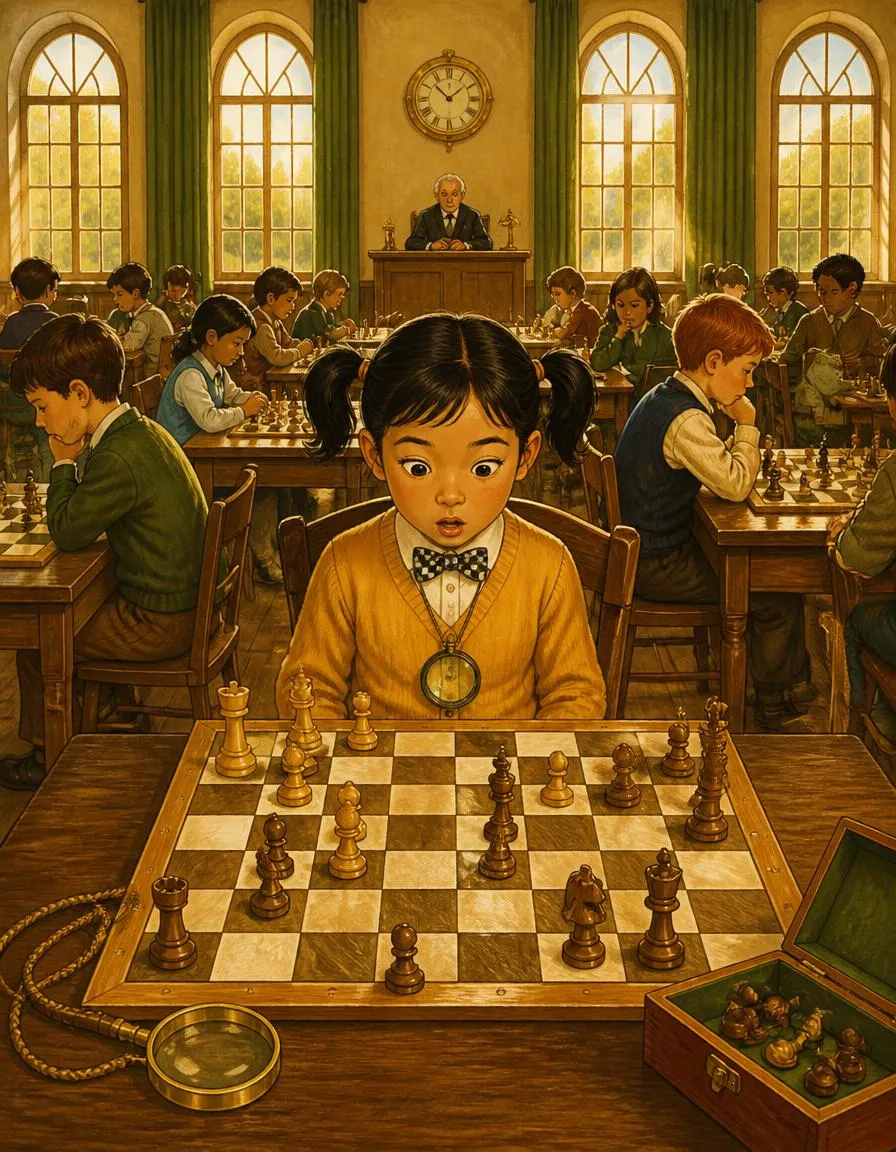 Page 1 of "Ravi and the Vanished Chess Queen"