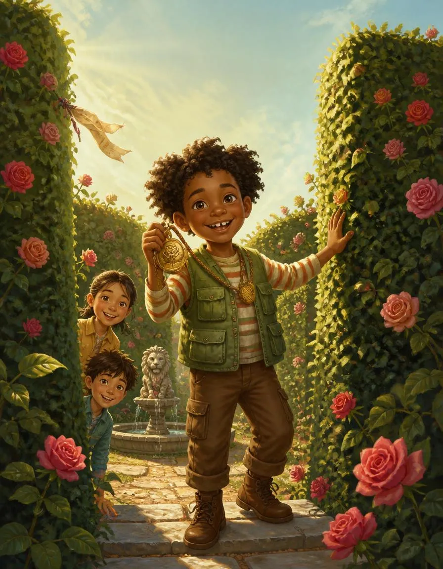 The cover of "Ravi and the Rose Maze Compass"