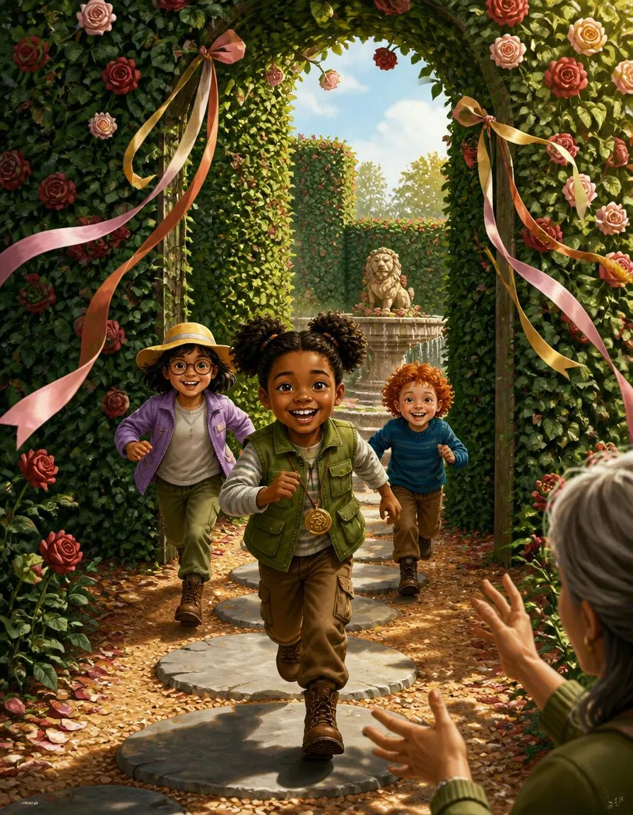 Page 1 of "Ravi and the Rose Maze Compass"