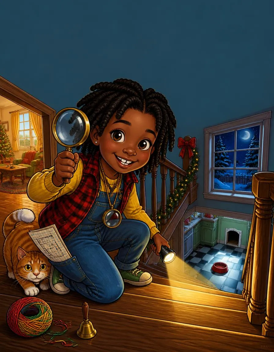 The cover of "Nia and the Case of the Squeaky Stairs"