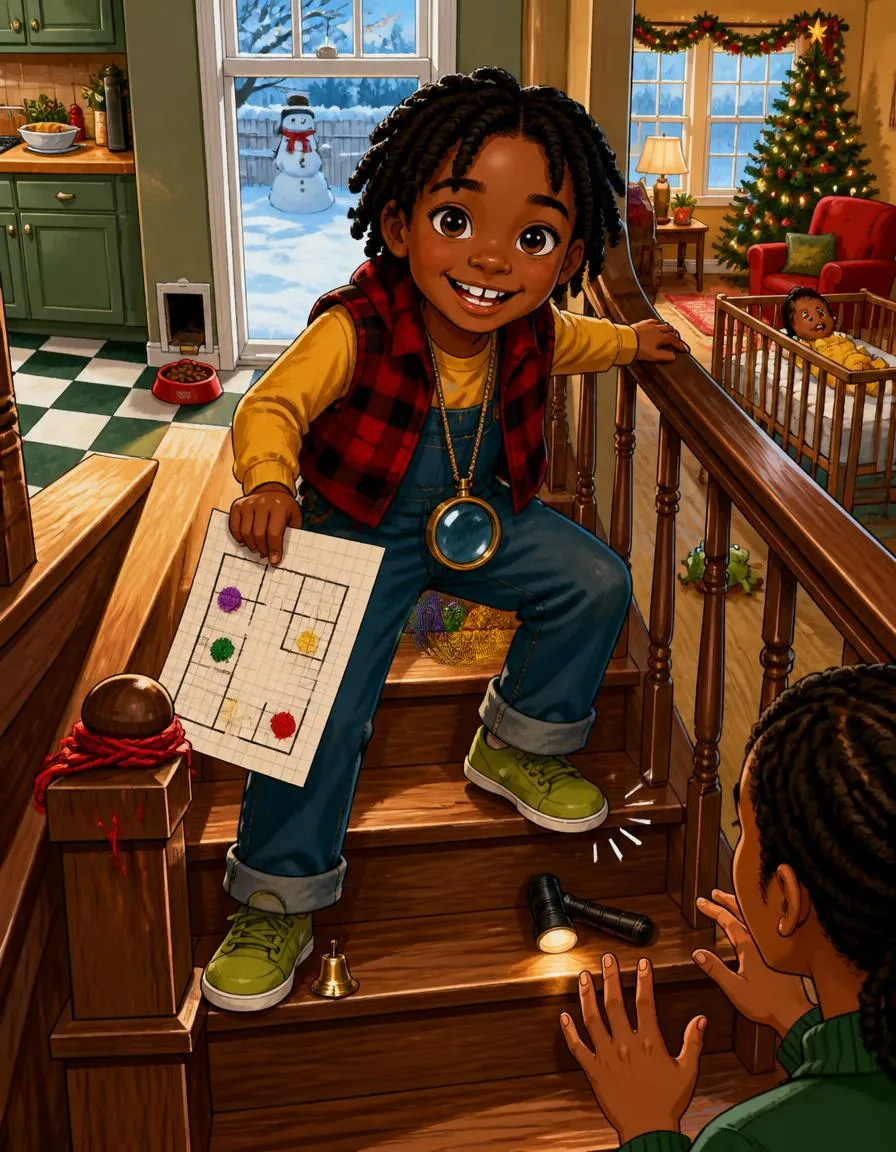 Page 3 of "Nia and the Case of the Squeaky Stairs"