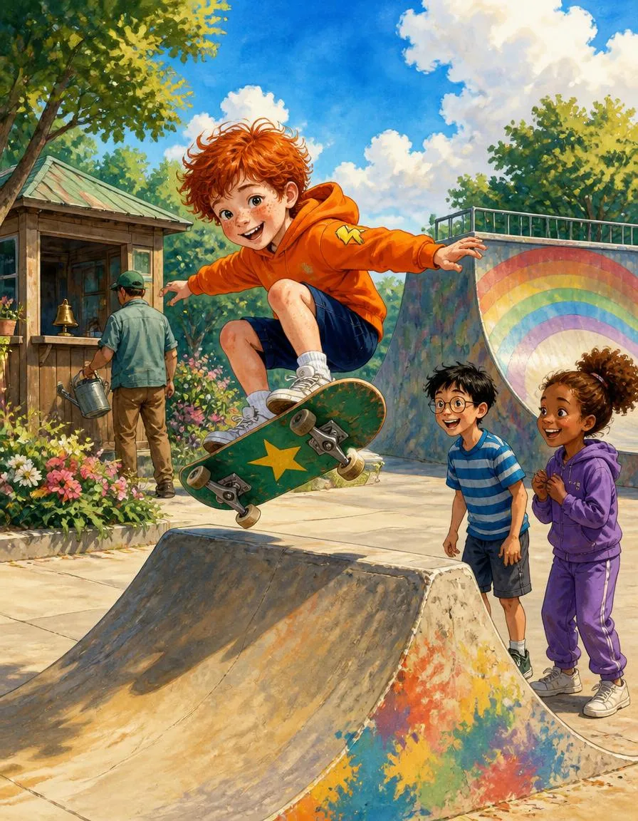 Seite 1 von „Paul und die Geldbörse im Skatepark“