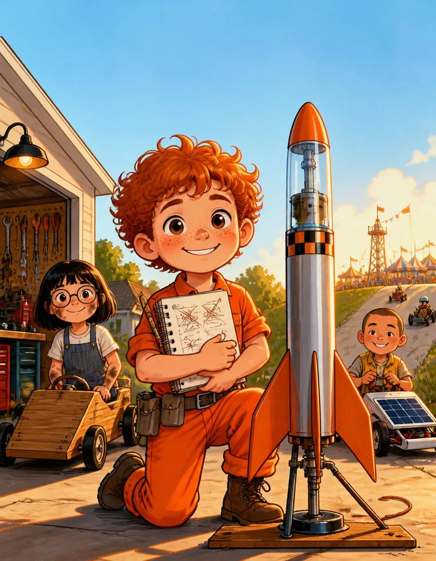 The cover of "Noah and the Rocket That Failed Ten Times"