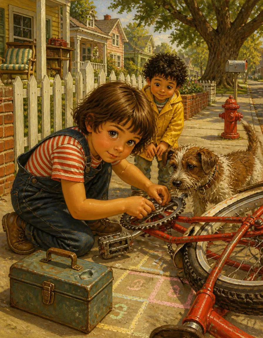 Page 3 of "Ben's Bicycle Repair Day"