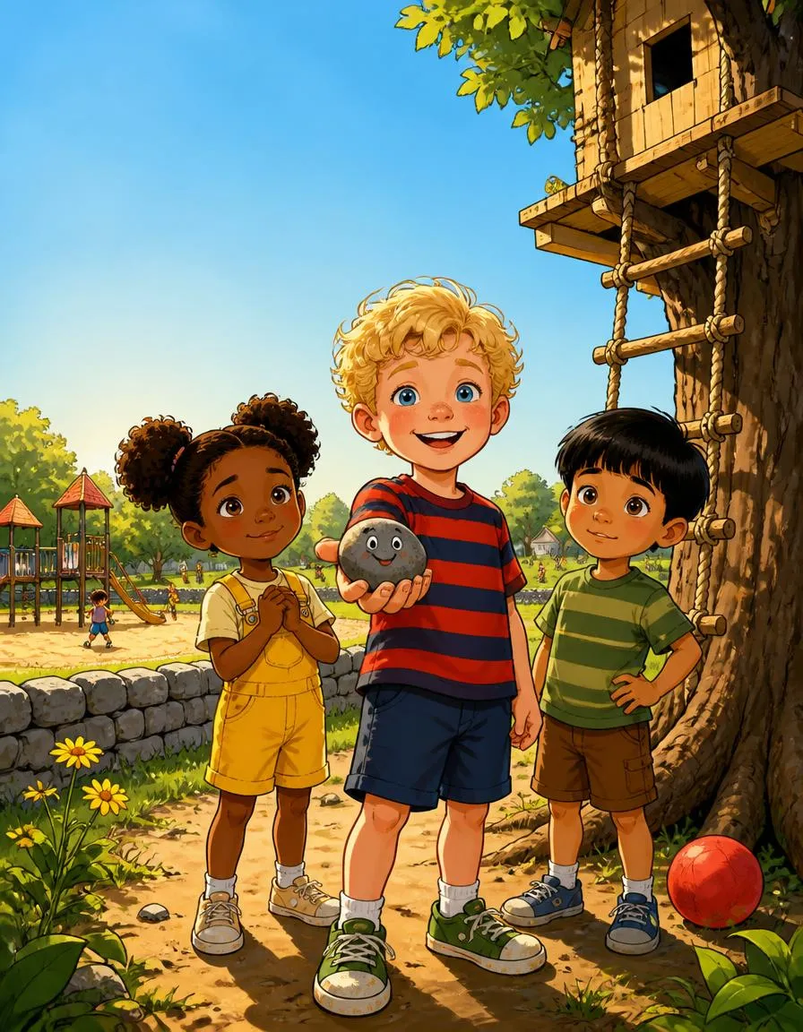 The cover of "Kai and the Talking Stone"