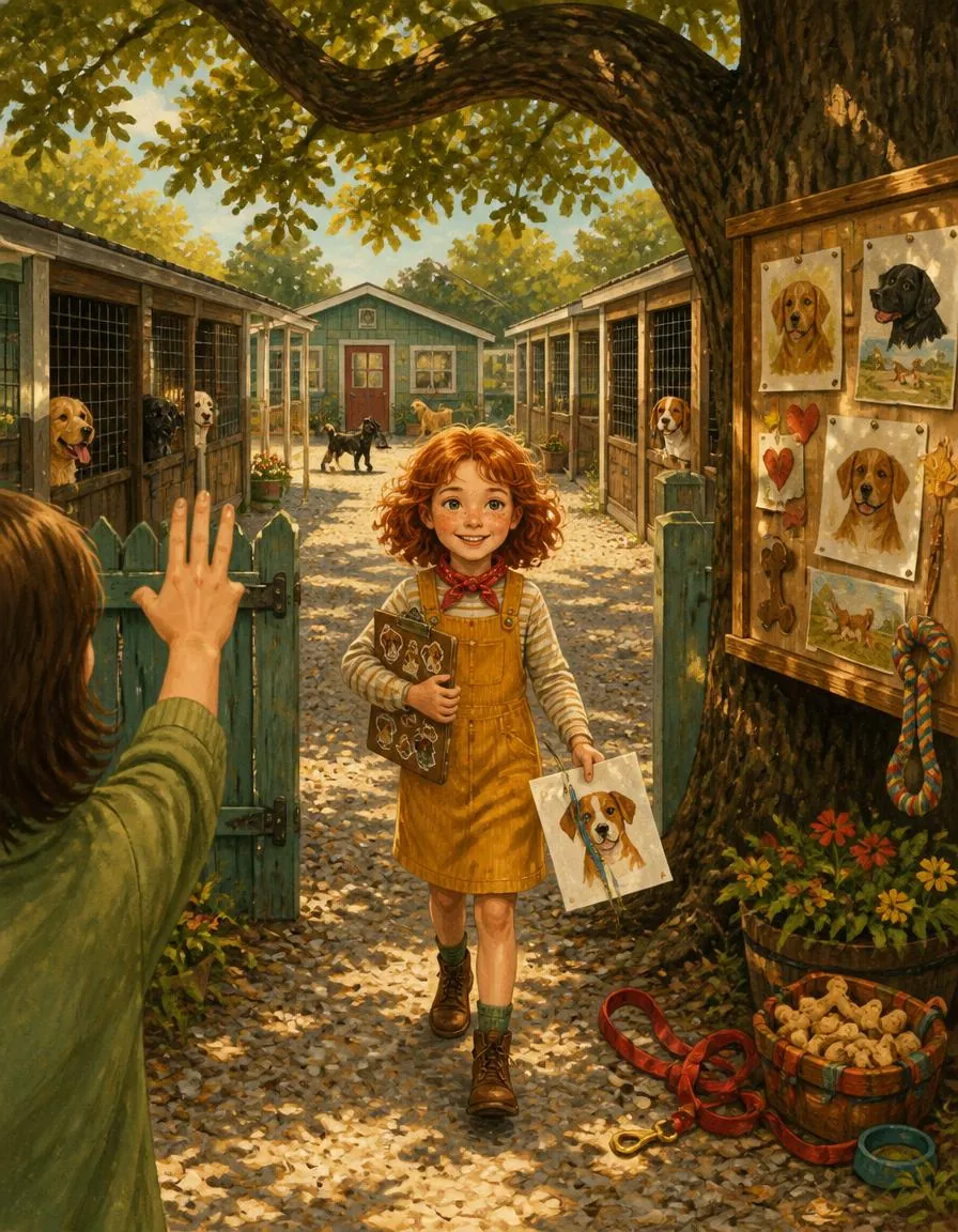 Page 1 of "Ruby and the Animal Shelter Guardian"