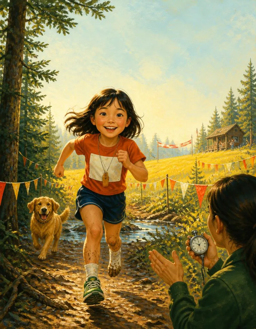 The cover of "Lily's One-Mile Finish"