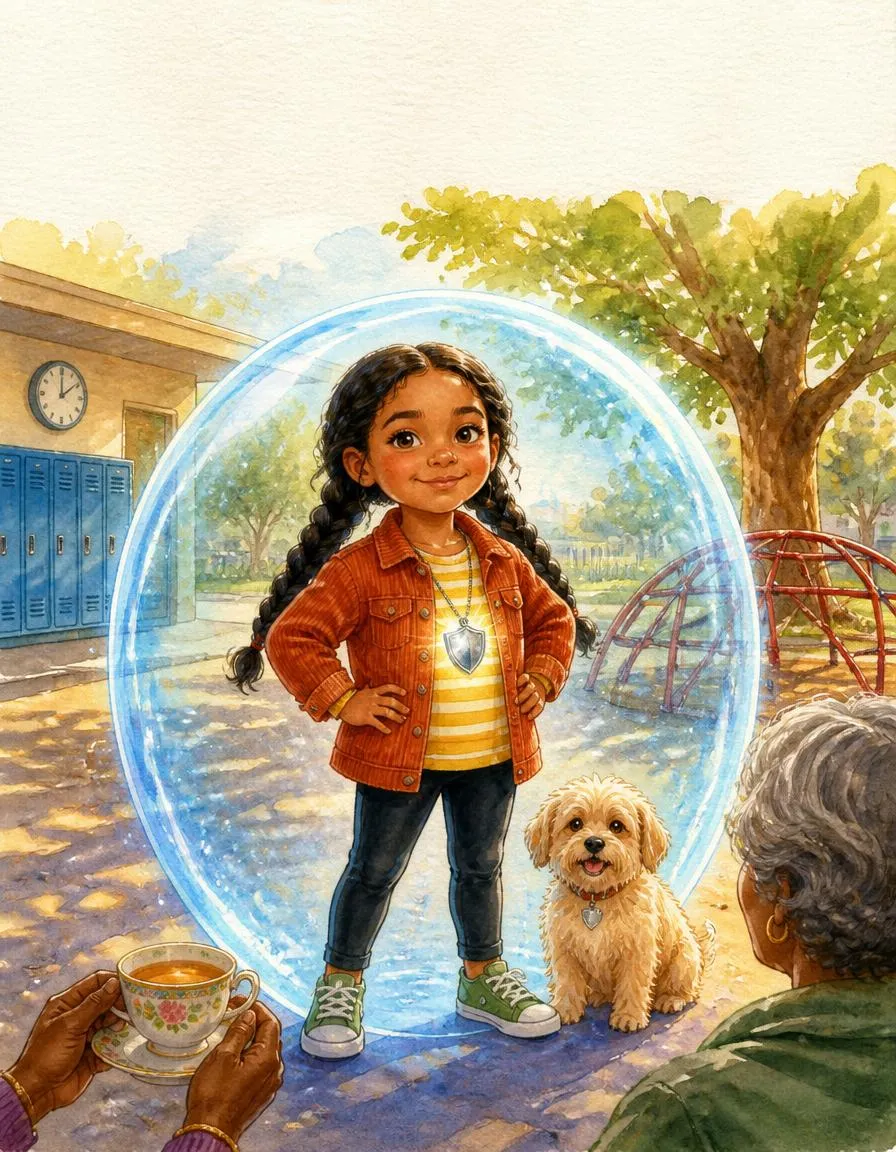 Das Cover von „Lina und der leuchtende Schutzschild“
