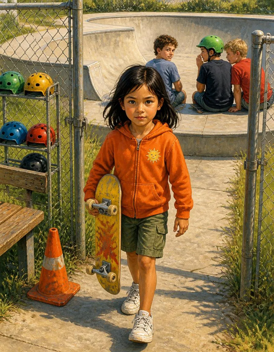 Seite 2 von „Marie und die Skatepark-Pionierin“