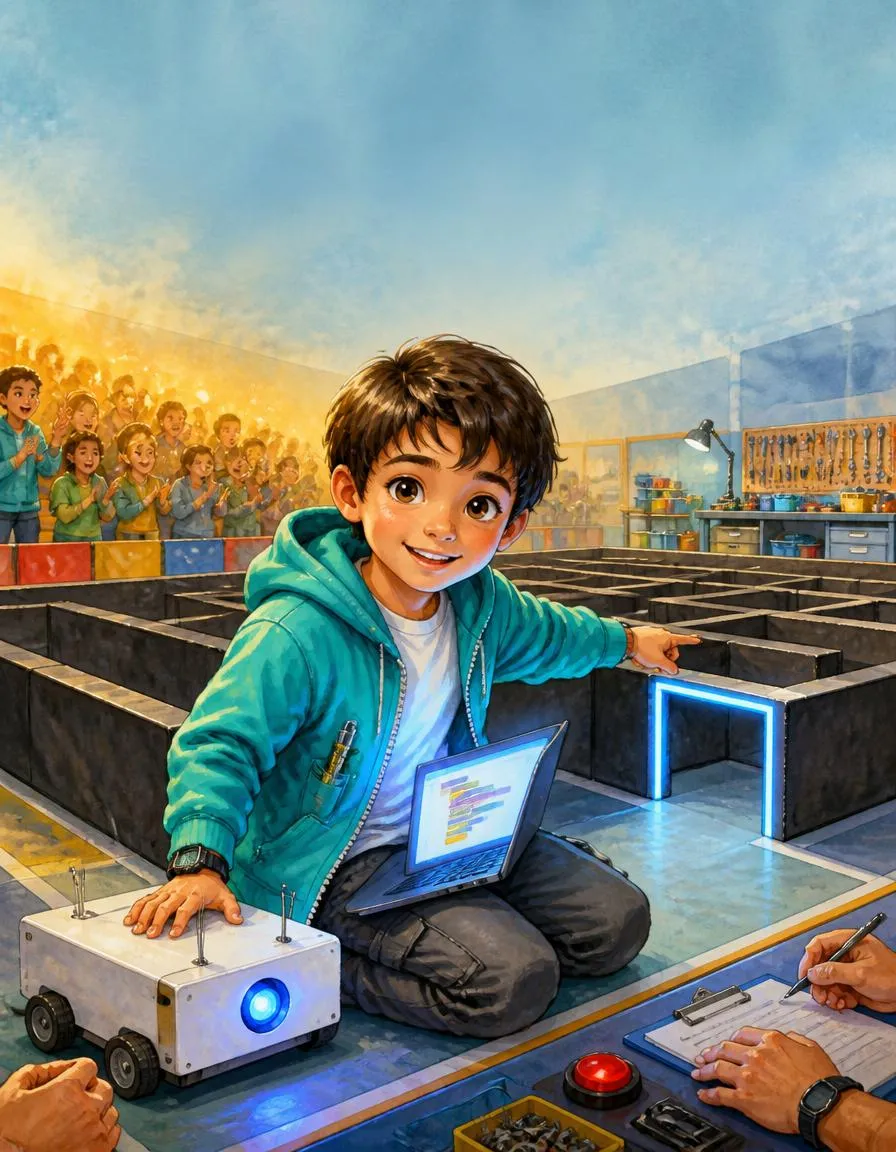 Das Cover von „Felix und der Labyrinth-Roboter Bolt“