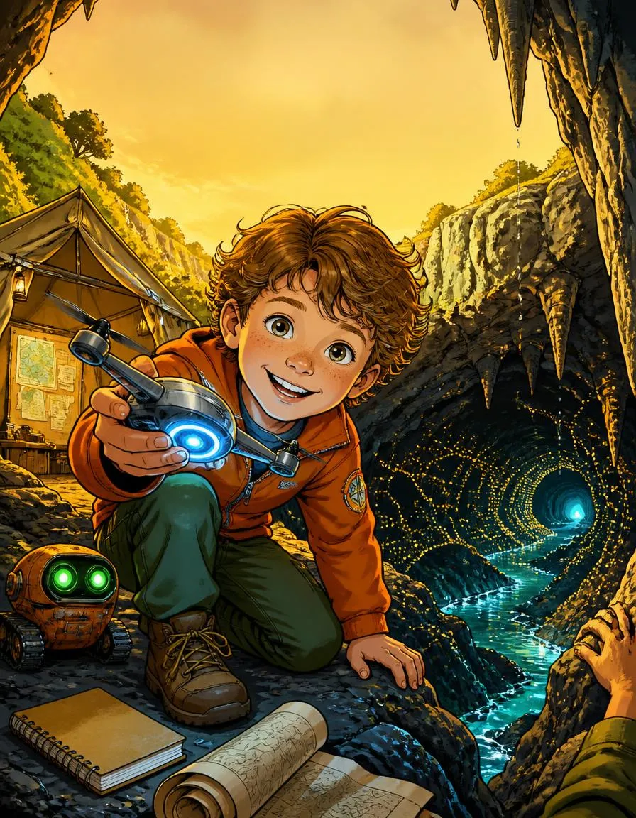 Das Cover von „Noah und die Drohne in der tiefen Höhle“