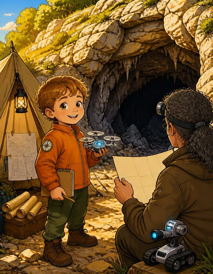Seite 1 von „Noah und die Drohne in der tiefen Höhle“